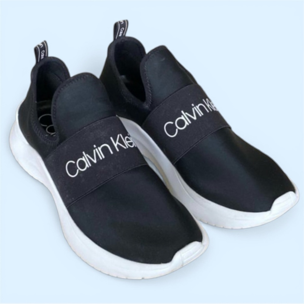 Calvin Klein Black Slip-On Athletic Shoes